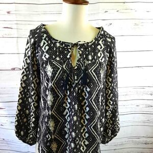 American Eagle Boho Flowy Tunic  Blouse